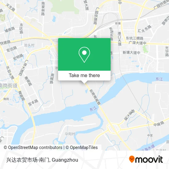 兴达农贸市场-南门 map
