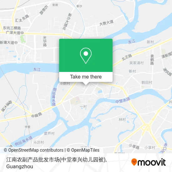 江南农副产品批发市场(中堂泰兴幼儿园被) map