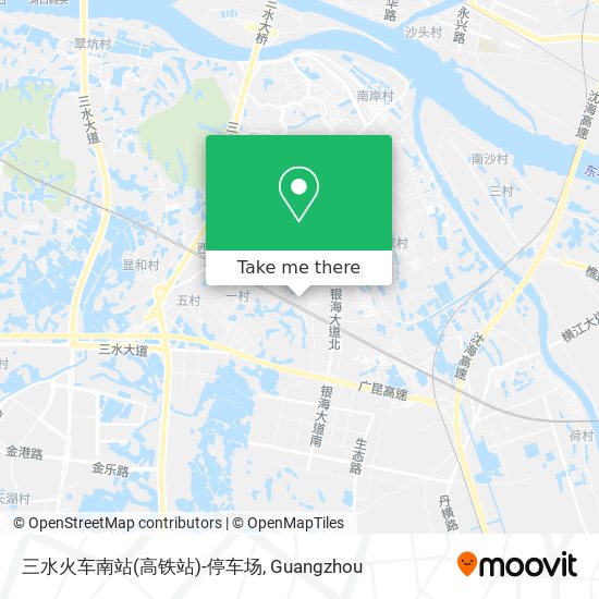 三水火车南站(高铁站)-停车场 map
