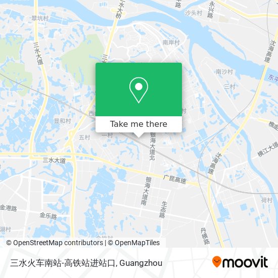 三水火车南站-高铁站进站口 map