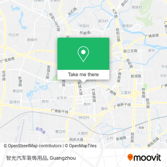 智光汽车装饰用品 map