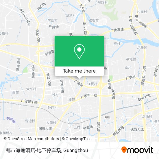 都市海逸酒店-地下停车场 map
