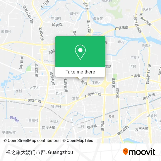 禅之旅大沥门市部 map