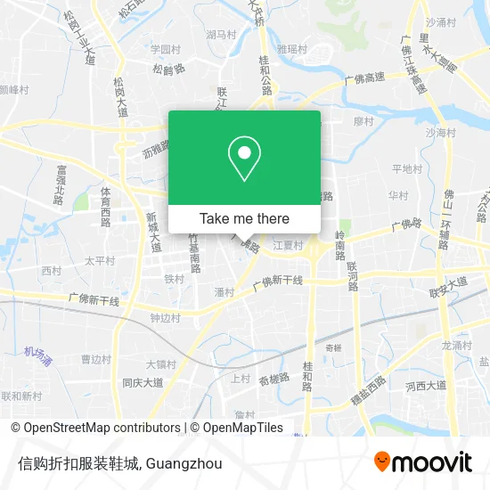 信购折扣服装鞋城 map