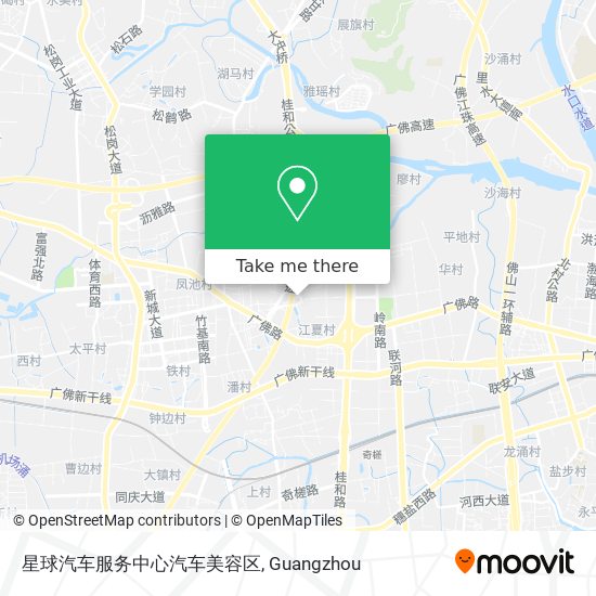星球汽车服务中心汽车美容区 map
