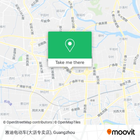 雅迪电动车(大沥专卖店) map