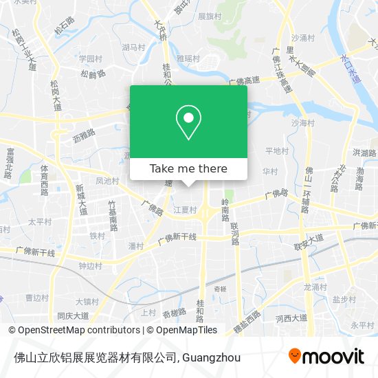 佛山立欣铝展展览器材有限公司 map