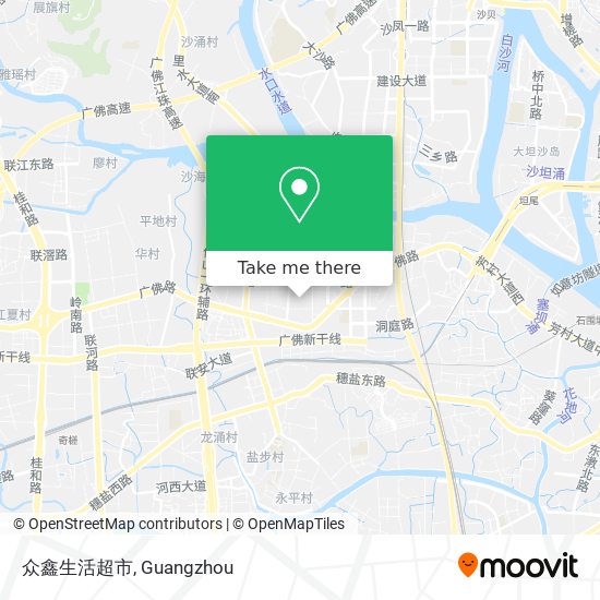 众鑫生活超市 map