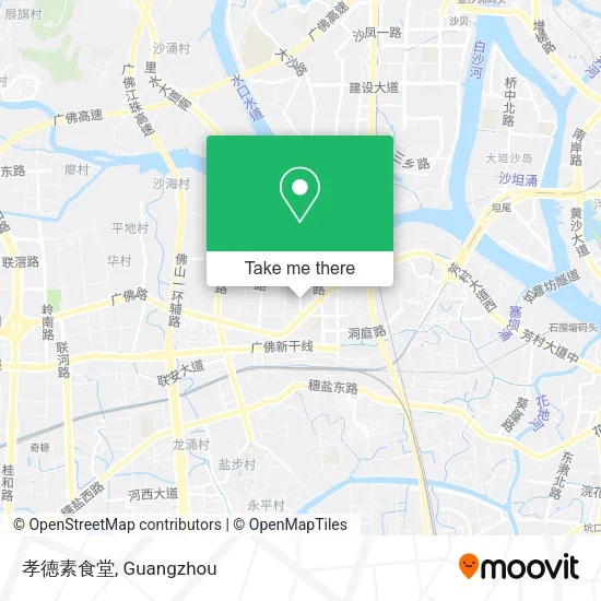 孝德素食堂 map