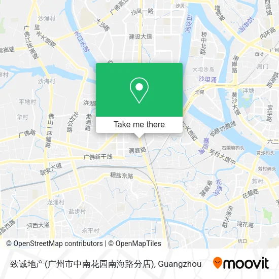 致诚地产(广州市中南花园南海路分店) map