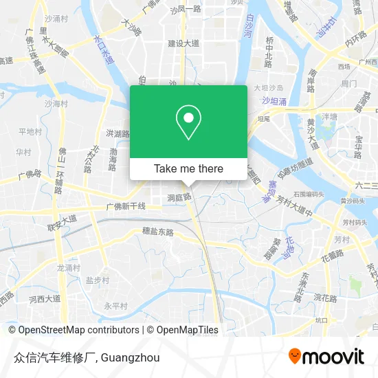 众信汽车维修厂 map