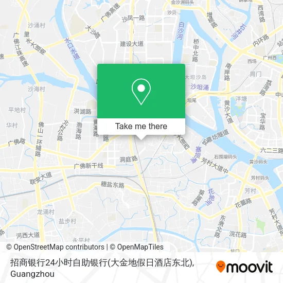 招商银行24小时自助银行(大金地假日酒店东北) map