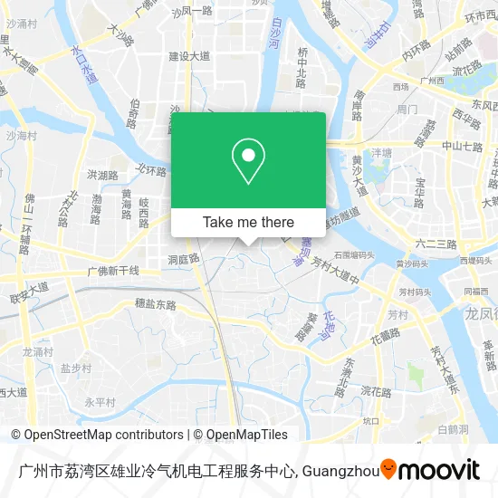 广州市荔湾区雄业冷气机电工程服务中心 map
