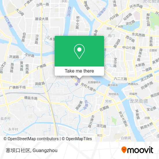 塞坝口社区 map