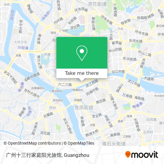 广州十三行家庭阳光旅馆 map