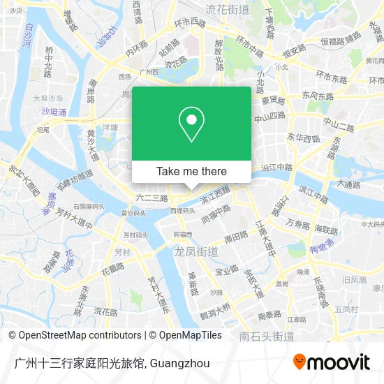 广州十三行家庭阳光旅馆 map