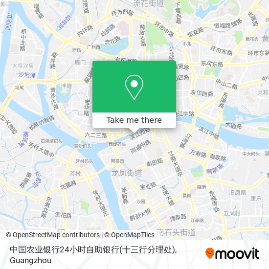 中国农业银行24小时自助银行(十三行分理处) map
