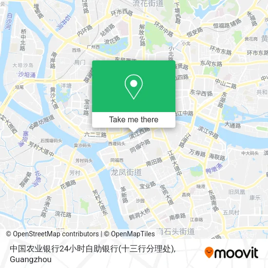 中国农业银行24小时自助银行(十三行分理处) map