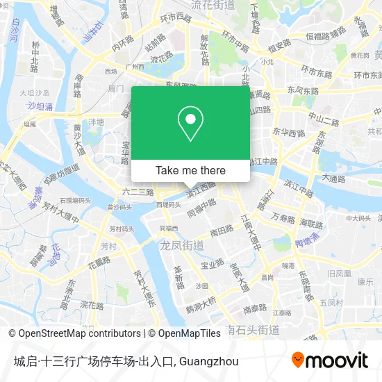 城启·十三行广场停车场-出入口 map