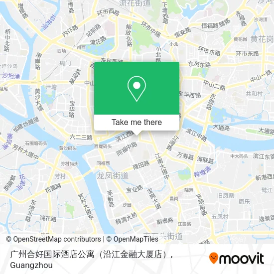 广州合好国际酒店公寓（沿江金融大厦店） map