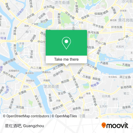 星红酒吧 map