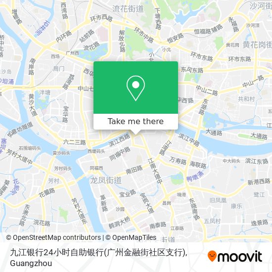 九江银行24小时自助银行(广州金融街社区支行) map