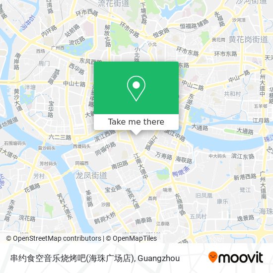 串约食空音乐烧烤吧(海珠广场店) map