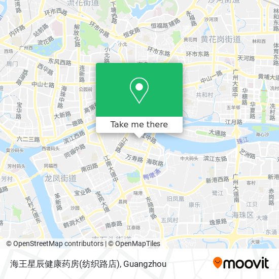 海王星辰健康药房(纺织路店) map