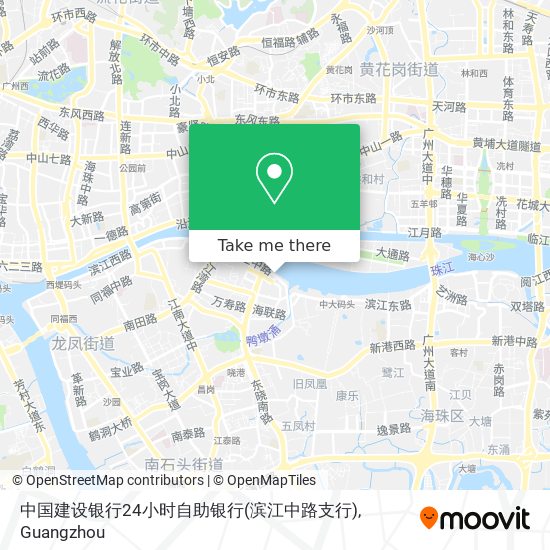 中国建设银行24小时自助银行(滨江中路支行) map