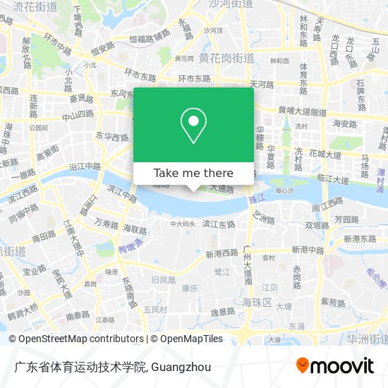 广东省体育运动技术学院 map