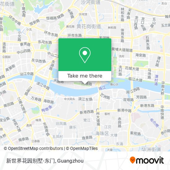新世界花园别墅-东门 map
