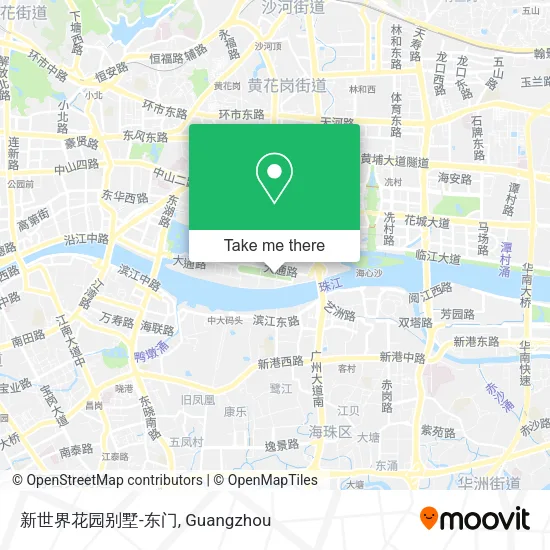 新世界花园别墅-东门 map