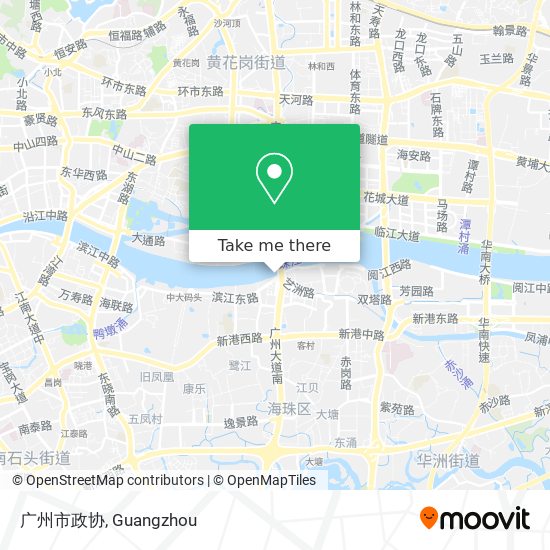 广州市政协 map