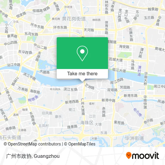 广州市政协 map