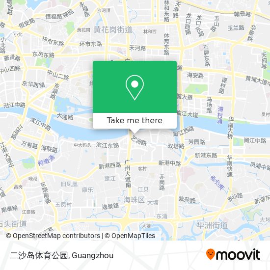 二沙岛体育公园 map
