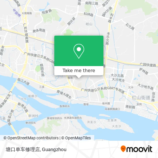 塘口单车修理店 map