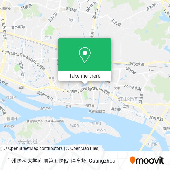 广州医科大学附属第五医院-停车场 map