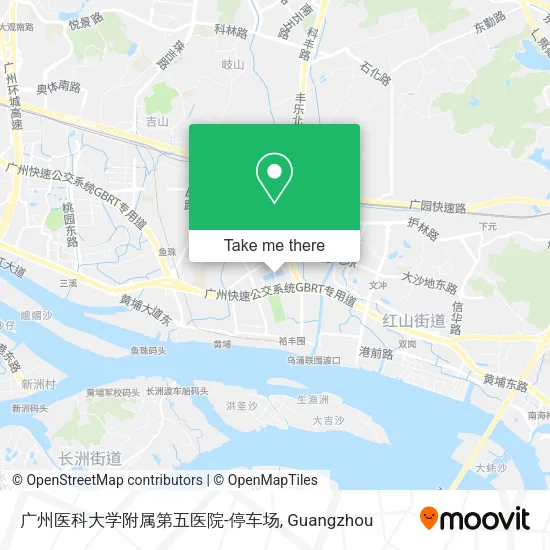 广州医科大学附属第五医院-停车场 map