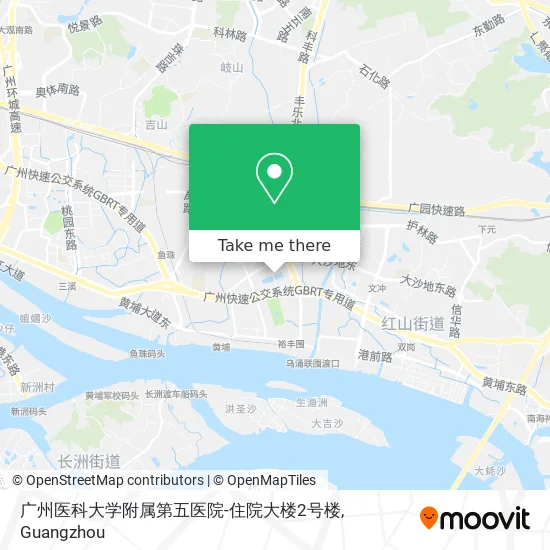 广州医科大学附属第五医院-住院大楼2号楼 map