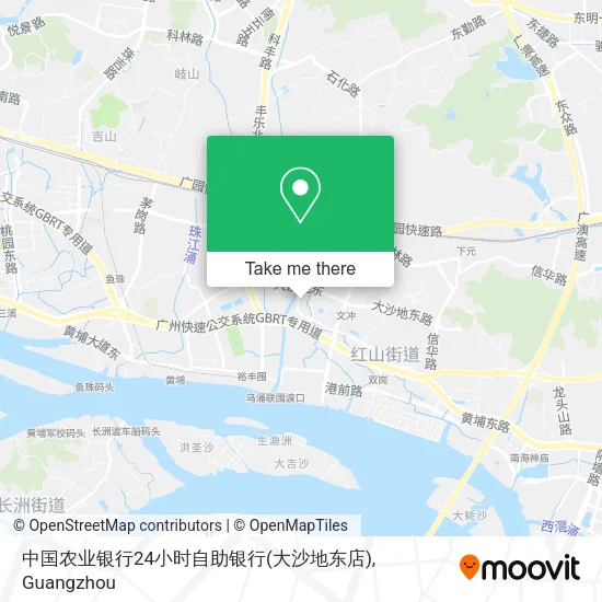 中国农业银行24小时自助银行(大沙地东店) map