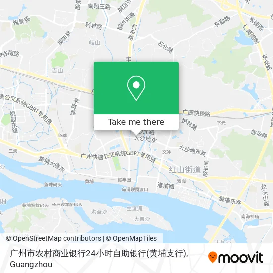 广州市农村商业银行24小时自助银行(黄埔支行) map