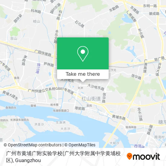 广州市黄埔广附实验学校(广州大学附属中学黄埔校区) map