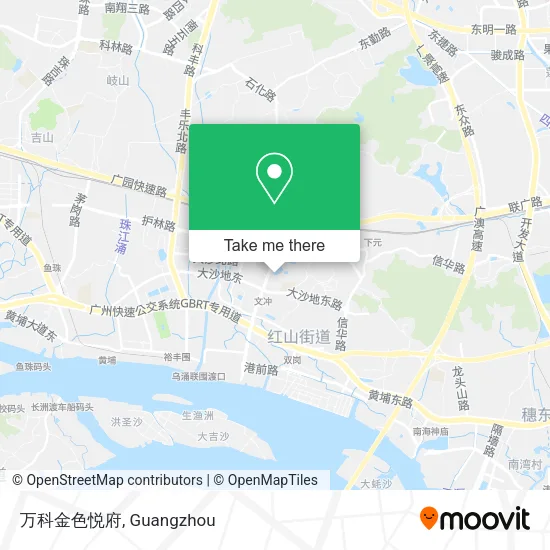 万科金色悦府 map