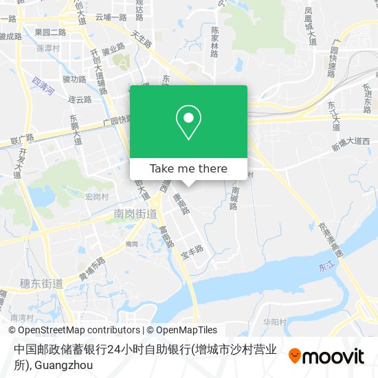 中国邮政储蓄银行24小时自助银行(增城市沙村营业所) map