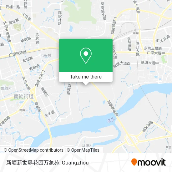 新塘新世界花园万象苑 map