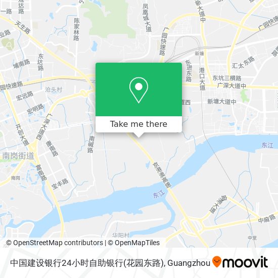 中国建设银行24小时自助银行(花园东路) map