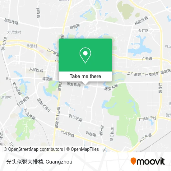 光头佬粥大排档 map