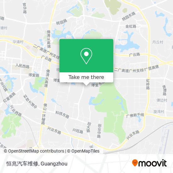 恒兆汽车维修 map