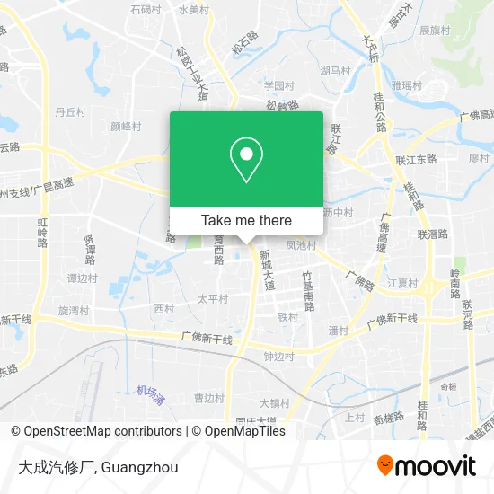 大成汽修厂 map