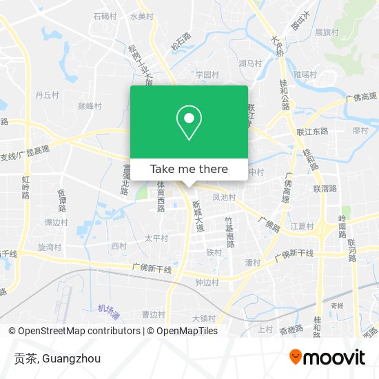 贡茶 map